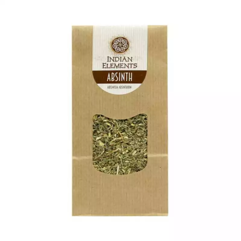 Absinthe 50g - indian elements - herbes naturelles polyvalentes sur le corps et l'esprit (artemisia absinthium)