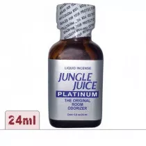Poppers jungle juice platinum 24ml grand format pour une utilisation en groupe de soirée.