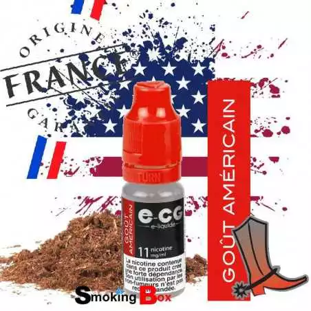 E-liquide americain US tabac classic blond type marlboro rouge, cowboy cow-boy ecg e-cg ocb buraliste cigarette electronique.