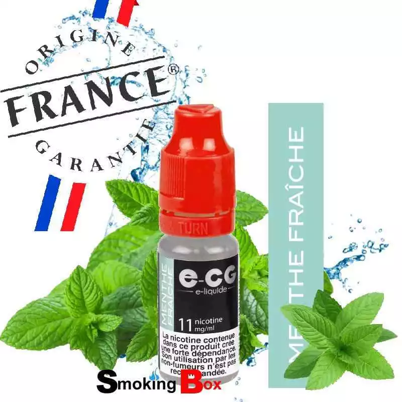 e-liquide menthe fraiche sensation fraicheur ecg e-cg ocb buraliste pas cher origine france garantie cigarette electronique