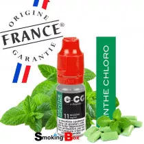 E-liquide menthe chloro chlorophile, ultra frais, chez votre buraliste, origine france garantie.