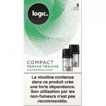 Cartouche - capsule scellé Compact Logic, saveur menthe fraiche pour Pod Logic compact, pas cher.