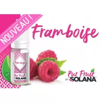 FRAMBOISE - PUR FRUIT BY SOLANA  - e liquide fruité - made in france