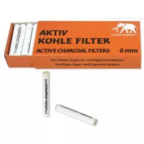 Filtre pipe 6mm charbon actif white elephant x 45