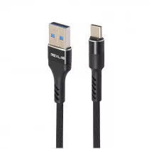Câble chargeur USB 3.1 type C et synchronisation de donnée - 1M - Noir