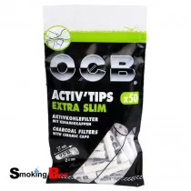 Filtre charbon actif extra slim 6 mm - OCB Activ'Tips - Smokingbox