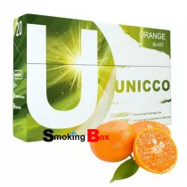 Orange blast stick heets aux herbes (hnb) au sel de nicotine sans tabac - unicco - compatible iqos