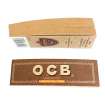 Filtre carton tips OCB non blanchi marron