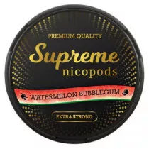 Supreme Watermelon Bubblegum (Pastèque bubble gum) - Nicotine pouch (sachet nicopod) sans tabac - petit vapoteur