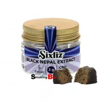 Fleurs Black Nepal extract (extrait) CBD 26% THC 0,3% - Résine de chanvre pot pourri - sixtiz